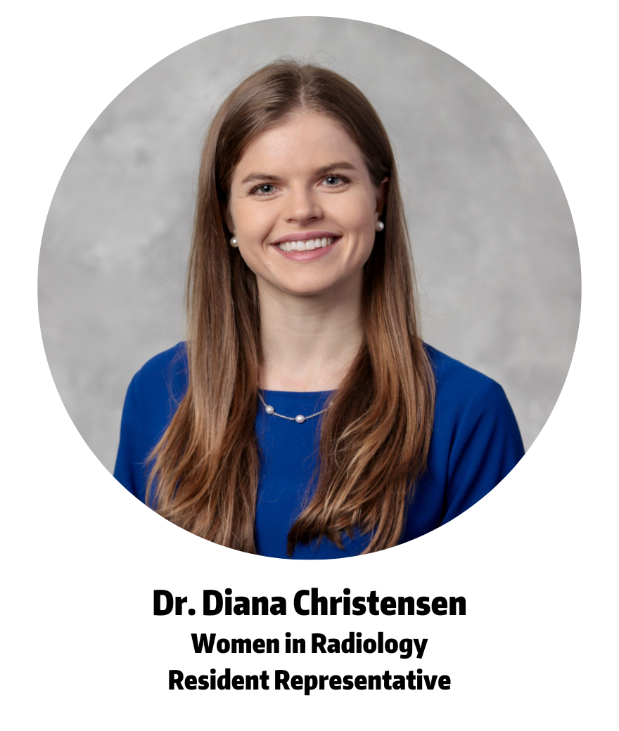 A headshot of Dr. Diana Christensen, the resident representative for Women in Radiology.