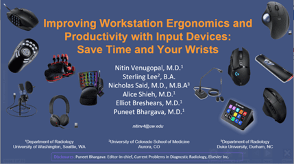 Improving Workstation Ergonom¬ics and Productivity with Input Devices: Saving Time and Your Wrists by Nitin Venugopal, MD