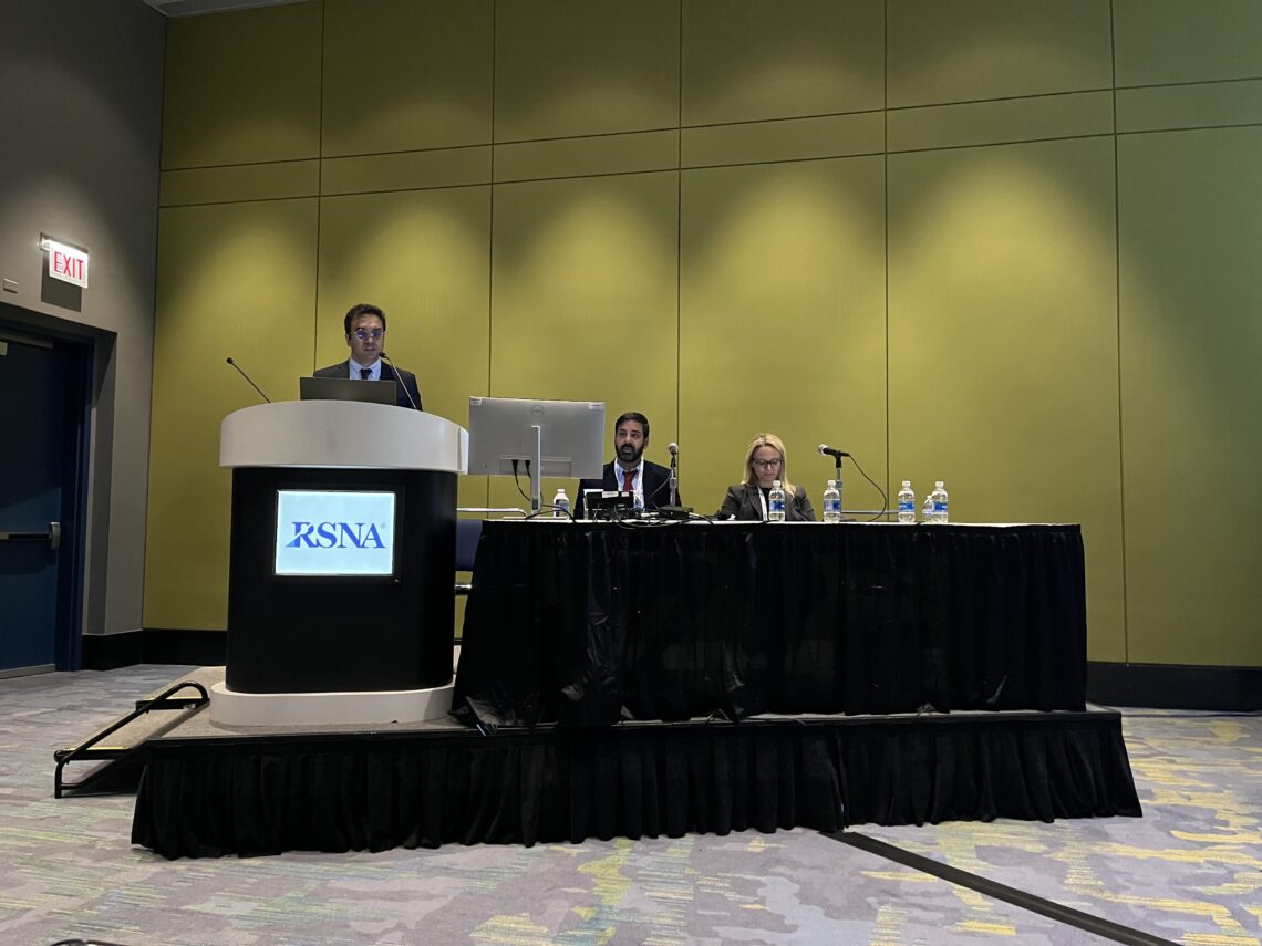 Arash Mahdavi, MD, presents at RSNA 2024